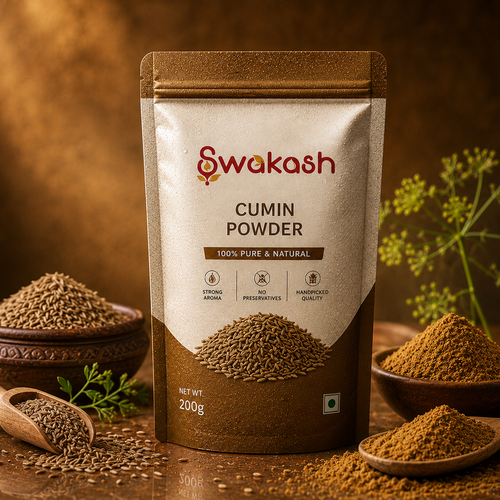 Swakash Cumin Powder 200g | Pure & Natural Jeera Powder