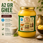 Swakash A2 Gir Ghee - Traditional Bilona Taste | Pure & Natural | 1 Litre