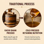 Swakash Kachi Ghani Mustard Oil | Wood Pressed Cold Pressed | 1 Litre