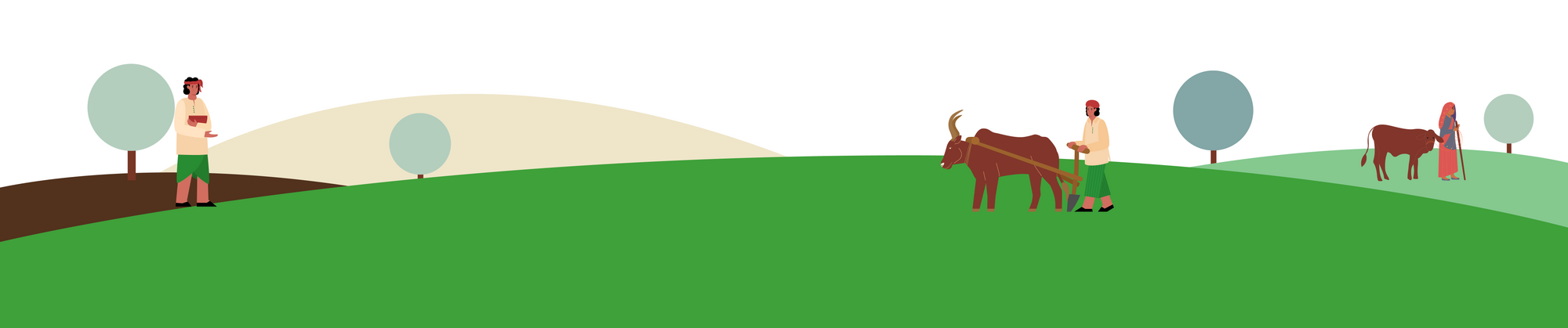 Footer landscape illustration