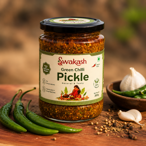 Green Chilli Pickle | Traditional Hari Mirch Achar | Homemade Style Spicy Chilli Pickle