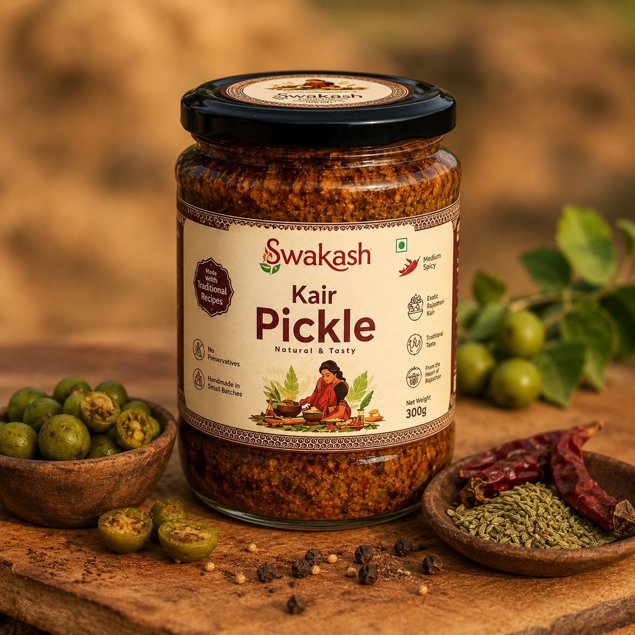 Kair Pickle | Authentic Rajasthani Ker Achar | Traditional Desert Berry Pickle