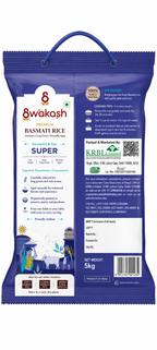 Swakash Premium Basmati Rice Super | Extra Long Grain | Naturally Aged Rice